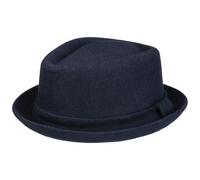 LIPODO Diamond Crown Pork Pie Fedora Sombrero de Fieltro con Lana Forro Interior Unisex Otoño/Invierno
