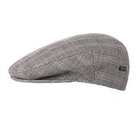 LIPODO Gorra con Cuadros Devron Hombre - Made in Italy de algodón Gorro Ivy Visera, Forro Verano Primavera/Verano - 60 cm Gris