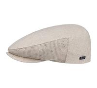 LIPODO Gorra de Lino Beis para Hombre - 60% Algodón, 40% Lino - Made in Italy - Visera con Insertos de Malla para Primavera/Verano - Forro de Malla Beige 63 cm