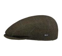 LIPODO Gorra Estampado a Cuadros - Gorra con Lana Forrada - Made in Italy - Tallas 49-61 cm - Gorra de Hombre con Pico - Gorra otoño/Invierno Verde Oliva 59 cm