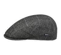 LIPODO Gorra Estampado a Cuadros - Gorra con Lana Forrada - Made in Italy - Tallas 49-61 cm - Gorra de Hombre con Pico - Gorra otoño/Invierno Antracita 60 cm