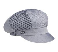 LIPODO Gorra Newsboy Avella Mujer - Made in Italy Gorro con Visera de algodón Baker Boy Visera, Forro Verano Primavera/Verano - Talla única Tela Vaquera