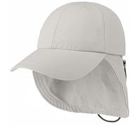 LIPODO Gorra Supplex con Cubrenuca Mujer/Hombre - de Sol Lluvia Verano Visera Primavera/Verano - XL (59-60 cm) Gris Claro