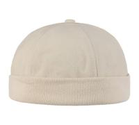 LIPODO Gorro Docker de Algodón de Hombre | Gorros de algodón 100%| Docker de Talla única (54-61 cm) | con Cierre | Gorros portuarios de Beige| para Llevar Durante Todo el año