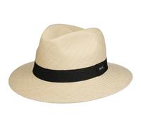 LIPODO Sombrero Panamá Classic Traveller Mujer/Hombre - Made in Italy de Paja con Banda Grosgrain, Grosgrain Primavera/Verano Verano - XL (60-61 cm) Natural