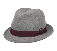 LIPODO Sombrero Trilby Fieltro Niño - Made in Italy Fedora de Lana con Banda Grosgrain Verano/Invierno - Talla única Antracita