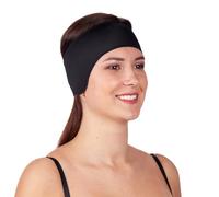 LIPOELASTIC PU 03 - Banda de compresión unisex postoperatoria, diadema de otoplastia de cierre automático, vendaje reconfortante para las orejas (negro, S)
