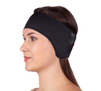 LIPOELASTIC PU 03 - Otoplastia Ajustable con Velcro - De oreja Post-Cirugía - Compresión de Doble Capa - Unisexo - Banda para Oído de Cirugía Plástica, Negro , XL