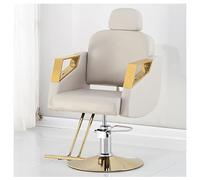 LipomA Sillon Peluqueria Profesional con Giro De 360º Y Bomba Hidráulica - Sillon De Barbero para SPA De Belleza,para Salón Profesional,Blanco