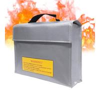 Lipoo Safe Bag - Estuche de almacenamiento de batería | Lipoo Bolsa segura para batería, caja de almacenamiento de batería para transporte, bolsa de seguridad de batería, bolsa de batería ignífuga,