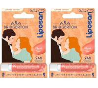 Liposan Bridgerton Edición Limitada Peach Tea- Bálsamo Labial Hidratante - Cacao de Labios con 24h de Hidratación - Aroma a Melocotón - Sutil Brillo de Labios Coral - Todo Tipo de Piel - 4,8 g