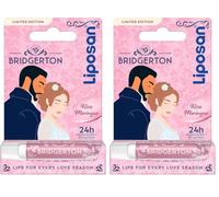 Liposan Bridgerton Edición Limitada Rose Meringue - Bálsamo Labial Hidratante - Cacao de Labios con 24h de Hidratación - Aroma a Rosa - Sutil Brillo de Labios Perlado - Todo Tipo de Piel - 4,8 g