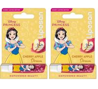 LIPOSAN Cherry Shine Edición Limitada Disney Princesa Blancanieves (1x 4,8 g), bálsamo labial para niños con 24 h de hidratación, bálsamo con color a cereza para unos labios suaves y bonitos