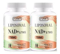 Liposomal NAD+ con TMG | 750 mg por porción 60 cápsulas blandas | Alternativa de ribósido de nicotinamida | Suplemento real de NAD+ (120 Softgels)