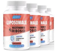 Liposomal Nicotinamida Ribósido 2000mg con TMG & Pterostilbeno | MáS Eficiente Que NMN, Potencia Nad+ (60 Unidad (Paquete de 4))