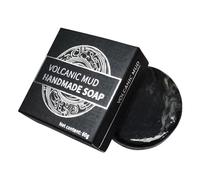 Liposucción compatible con jabón de máquina, jabón de barro volcánico natural que regenera la piel, limpieza profunda, barra de jabón corporal con red de burbujas para hombres, mujeres, adolescentes,