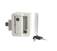 Lippert 239632 - Kit de pestillo para Puerta de Entrada de RV, Color Blanco