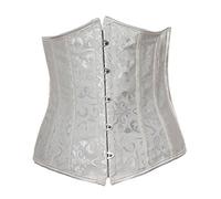 Lips and cherry - Lingerie: corset underbust - para reducir cintura y torso- blanco