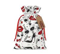 Lips High Heels 12 x 17,5 cm bolsa de regalo de gran capacidad con cordón para tu regalo de Halloween 1 unidad