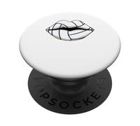 Lips Kiss Volleyball Ball Player Aesthetic PopSockets PopGrip Adhesivo