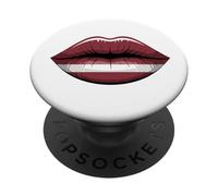 Lips Latvia Letonia Bandera Letona Letonia PopSockets PopGrip Adhesivo