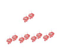 Lips Weird Fruits for Valentine Punk Creative Cute Earrings Unique Drop Earring Red Acrylic