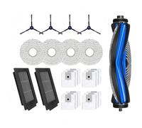 Lipski Compatible con Deebot T50 Pro Robot Aspirador Cepillo Lateral Principal, filtros HEPA, paño de fregona, Bolsas for el Polvo.(Set 12)
