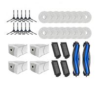 Lipski Compatible con Deebot T50 Pro Robot Aspirador Cepillo Lateral Principal, filtros HEPA, paño de fregona, Bolsas for el Polvo.(Set 17)