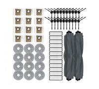 Lipski Compatible con Dreame BOT L20 Ultra / L30 Ultra / X20 Pro Suministros Accesorios Cepillo Lateral Principal Paños de fregona Filtro HEPA Bolsas for Polvo Piezas(Set 18)