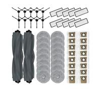 Lipski Compatible con Dreame BOT L20 Ultra / L30 Ultra / X20 Pro Suministros Accesorios Cepillo Lateral Principal Paños de fregona Filtro HEPA Bolsas for Polvo Piezas(Set 19)