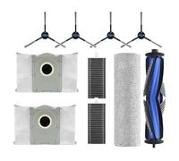 Lipski Compatible con Ecovacs X8 Pro Omni Robot Aspirador Repuestos Cepillos Laterales Principales Paños de fregado Filtros HEPA Bolsas for Polvo Accesorios(Set 15)