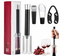 Lipski Wine Opening Set, Air Pressure Pump Wine Opener Set, Air Pressure Pump Wine Opener for Removing Cork, Portable Bottle Opener Pump Needl, Corkscrew Cork Remover