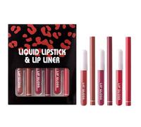 Lipstick And Lip Liner Set, Waterproof Lip Liners, Long-Lasting Lip Gloss, Lip Liner Pencil Combo, Moisturizing Lipstick Set, Lip Pencil And Lip Gloss, Smudge-Proof Lip Makeup