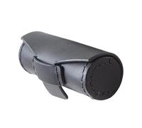 Lipstick Case, Stamp Storage Case Holder, Decorative Portable Lightweight, Cylindrical Women Organizer Bag, Lipstick Sleeve Pouch for Birthdays, New Year, 4x8cm, Negro, riferimento Alla