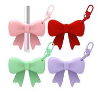 Lipstick Holder Keychain - Silicone Anti Lost Keyring, 2.8 Inches Portable Cosmetic with Carry Case, Compact Makeup, Storage Solution, Handy Accessory for Securing Purse Bags Holiday Birthday Teacher