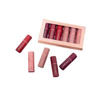 Lipstick Set, Waterproof Matte Liquid Lipstick Set, Set of 6, Waterproof Durable Lip Gloss Nonstick Cup