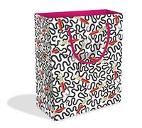 Lipstick Wiggle Design - Bolsa de regalo (tamaño mediano, con etiqueta de regalo, colección Museum and Galleries