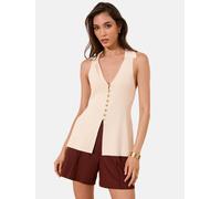 Lipsy Chaleco de punto beige claro XXS beige claro