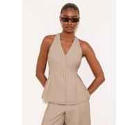 Lipsy Chaleco para traje beige / gris oscuro 42 EUR