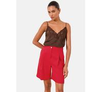 Lipsy Pantalón plisado rojo 44 EUR
