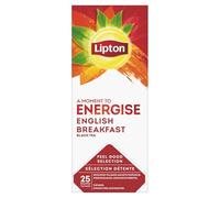 Lipton English Breakfast Té Negro Food Service 25 Bolsitas - Mezcla Robusta para el Desayuno