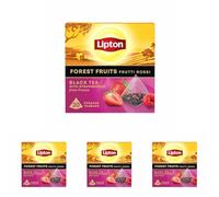 Lipton Forest Fruit 20 Bolsitas - Infusión de Frutos del Bosque Dulce y Afrutada (Paquete de 4)