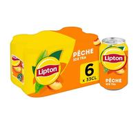 Lipton Ice Tea Saveur Pêche Canettes 6 x 33 cl