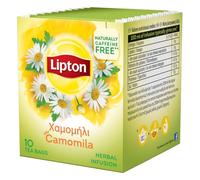 Lipton Manzanilla 10 Bolsitas - Infusión de Manzanilla Suave para Momentos de Relajación