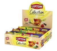 Lipton | Premium Collection | 180 bolsas de té con 12 tipos de té | para cocina, oficina y gastronomía | té negro, té verde y té de hierbas | bolsas a base de plantas, envasadas individualmente