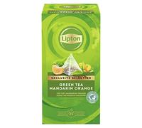 Lipton Selección Exclusiva Té Verde Mandarina y Naranja, Caja con 30 sobres