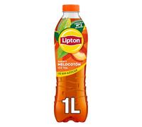 Lipton Té helado con sabor a melocotón, cero azúcar y bajo en calorías, botella de 1 litro