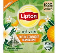 Lipton The Vert Fleur d Orange & Mandarine - Caja de 20 bolsas