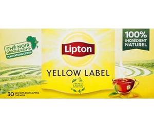 Lipton Yellow Thé Noir 30 Sachets 60 g