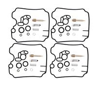 LIQIANG Compatible con TDM850 FZR1000 TRX850 TDM TRX 850 FZR 1000 Kit de reparación de carburador de motocicleta tornillo de mezcla de aguja flotante (color 4 juegos)